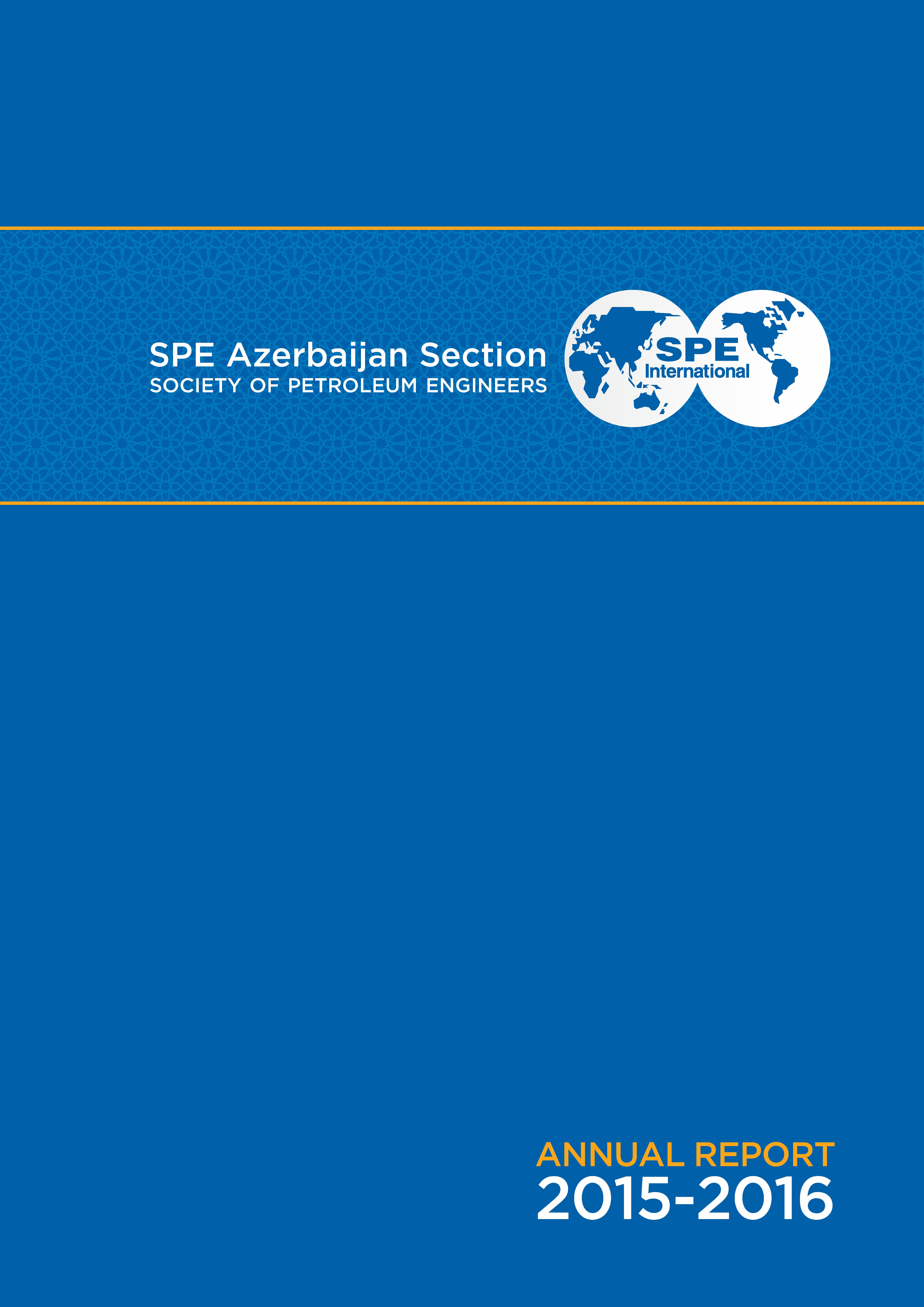 SPE Azerbaijan Annual Report 2016